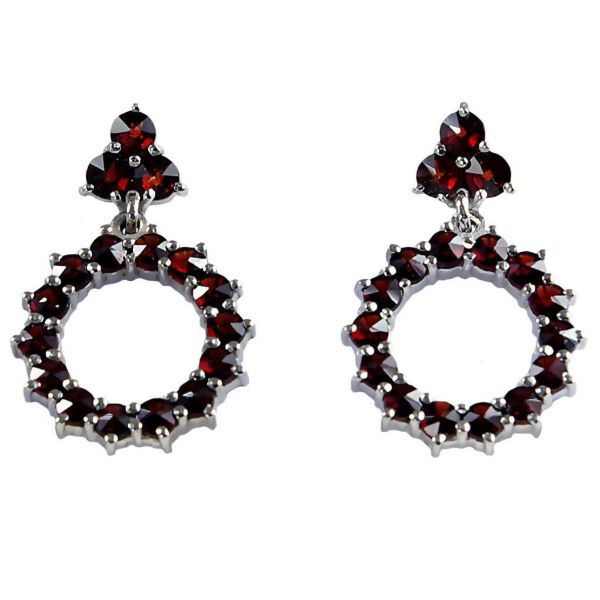 Bohemian Garnet Earring "Tanja"
