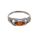 Baltic Amber Ring "Lucy"
