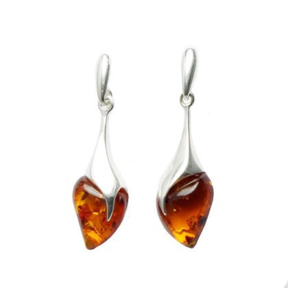 Honey Amber Earrings "Karolina"