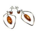 Baltic Honey Amber Earrings "Sandra"