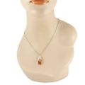 Sterling Silver and Baltic Honey Amber Pendant "Madison"
