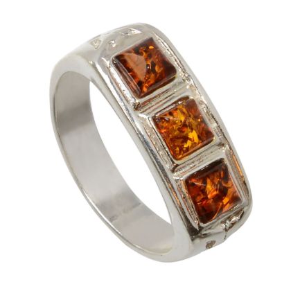 Baltic Honey Amber Ring "Brayden"