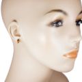 Amber Earrings Silver model