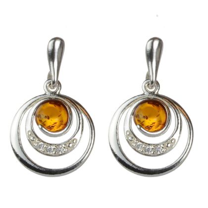 Baltic Honey Amber Earrings "Aleta"