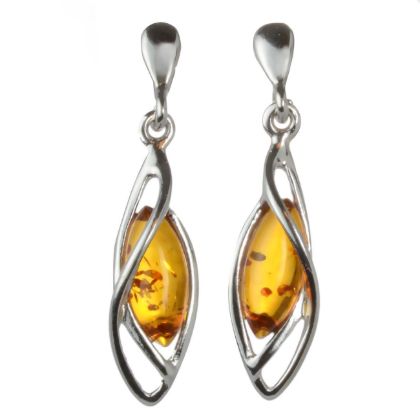 Baltic Honey Amber Earrings "Milena"