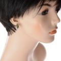 Baltic Green Amber Earrings "Harper"