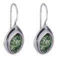 Baltic Green Amber Earrings "Penelope"