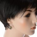 Baltic Green Amber Earrings "Camila"