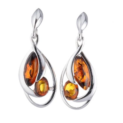 Baltic Honey Amber Earrings "Ava"