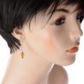 Baltic Honey Amber Earrings "Genesis"