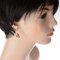 Baltic Honey Amber Earrings "Triangle"