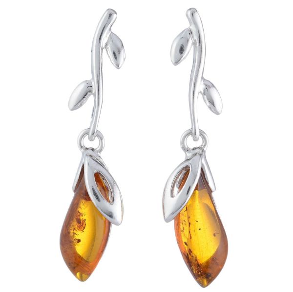 Baltic Honey Amber Earrings "Daria"