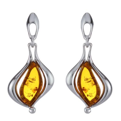 Baltic Honey Amber Earrings "Amy"