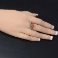Baltic Honey Amber Ring "Dara"