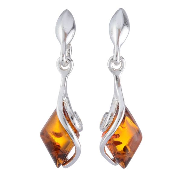 Baltic Honey Amber Earrings "Elena"