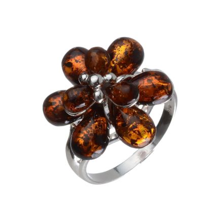 Baltic Amber Ring "Alexa"
