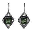 Baltic Green Amber Earrings "Jane"