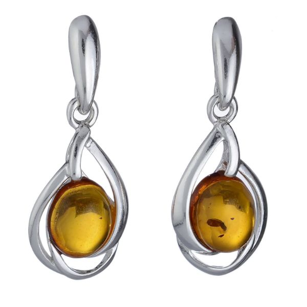 Baltic Honey Amber Earrings "Helmi"