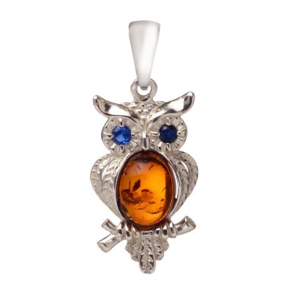 Baltic Amber Pendant "Owl"