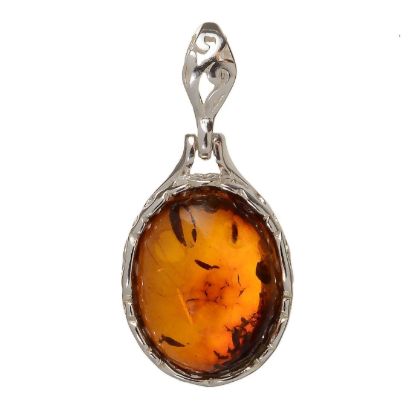 Baltic Honey Oval Amber Pendant