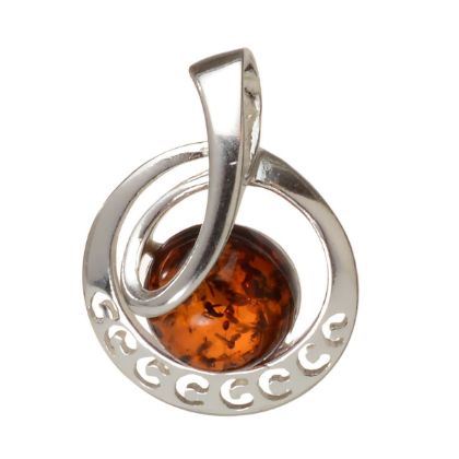 Baltic Honey Amber Pendant "Galaxy"