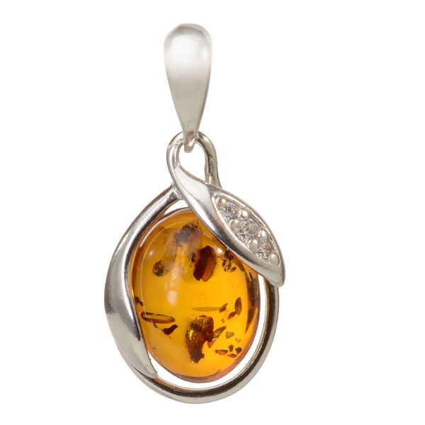 Baltic Honey Amber Pendant "Dawn"