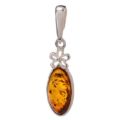 Baltic Honey Amber Pendant "Meadow"