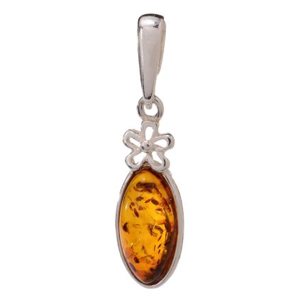 Baltic Honey Amber Pendant "Meadow"