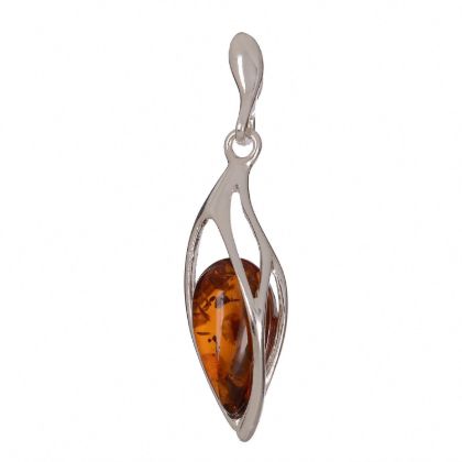 Baltic Honey Amber Pendant "Misty"