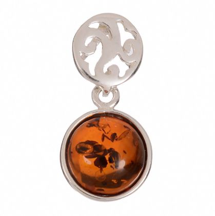Baltic Honey Amber Pendant "Agatha"