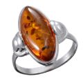 Baltic Honey Amber "Athena" Ring