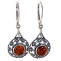Baltic Honey Amber Earrings "Meadow"