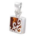 Baltic Honey Amber Pendant "Florence"