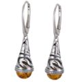 Baltic Honey Amber Dangling Earrings