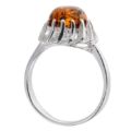 Baltic Honey Amber Ring "Megan"