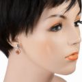 "Mona" Baltic Honey Amber Earrings in Sterling Silver