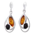 Sterling Silver and Baltic Honey Amber Earrings "Zoe"