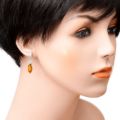Sterling Silver and Baltic Honey Amber Earrings "Sunny"