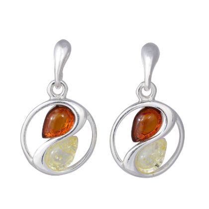amber drop earrings main