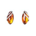 Sterling Silver and Baltic Honey Amber Earrings "Darcie"