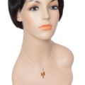 Sterling Silver and Baltic Honey Amber Pendant "Marisol"