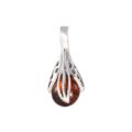 Sterling Silver and Baltic Amber Pendant "Aurelia"