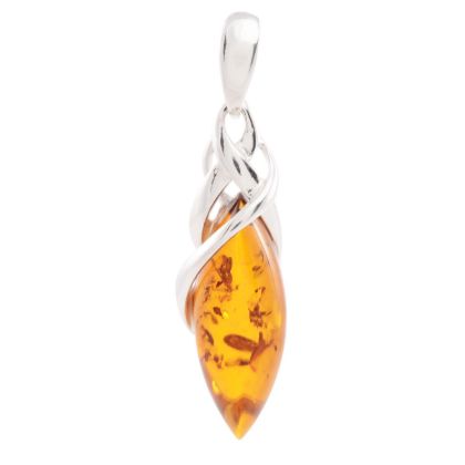 amber stone jewelry pendant main