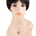 amber stone jewelry pendant model