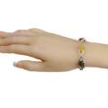 Sterling Silver Multi-Colored Baltic Amber Bracelet "Autumn", Amber Jewelry Collection