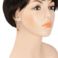 Sterling Silver and Baltic Honey Amber French Lever Back Earrings