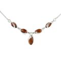 Sterling Silver Baltic Honey Amber Necklace "Gemma"
