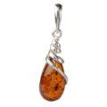 Sterling Silver and Baltic Amber Pendant "Eleanor"