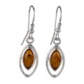Sterling Silver and Baltic Honey Amber Earrings "Patricia"