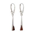 Sterling Silver and Baltic Amber French Leverback  Sabina Earrings